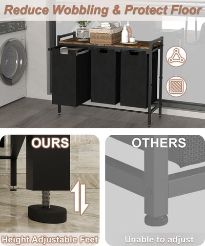 Waaliji adjustable foot pads ensure stability on uneven floors