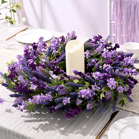 Waipfaru 22-inch wreath provides full inviting fullness for entryways.