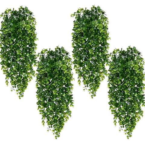 Waipfaru 8Pcs fake hanging plants 30in for vibrant indoor decor