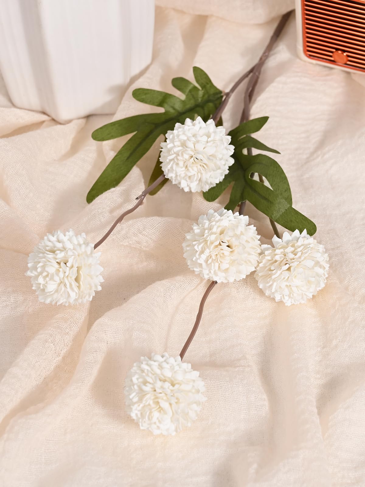 Waipfaru artificial chrysanthemum stem 18 inches for tall arrangements.