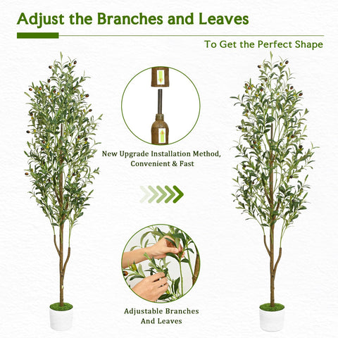 Waipfaru artificial olive tree enhances living room decor with timeless greenery.