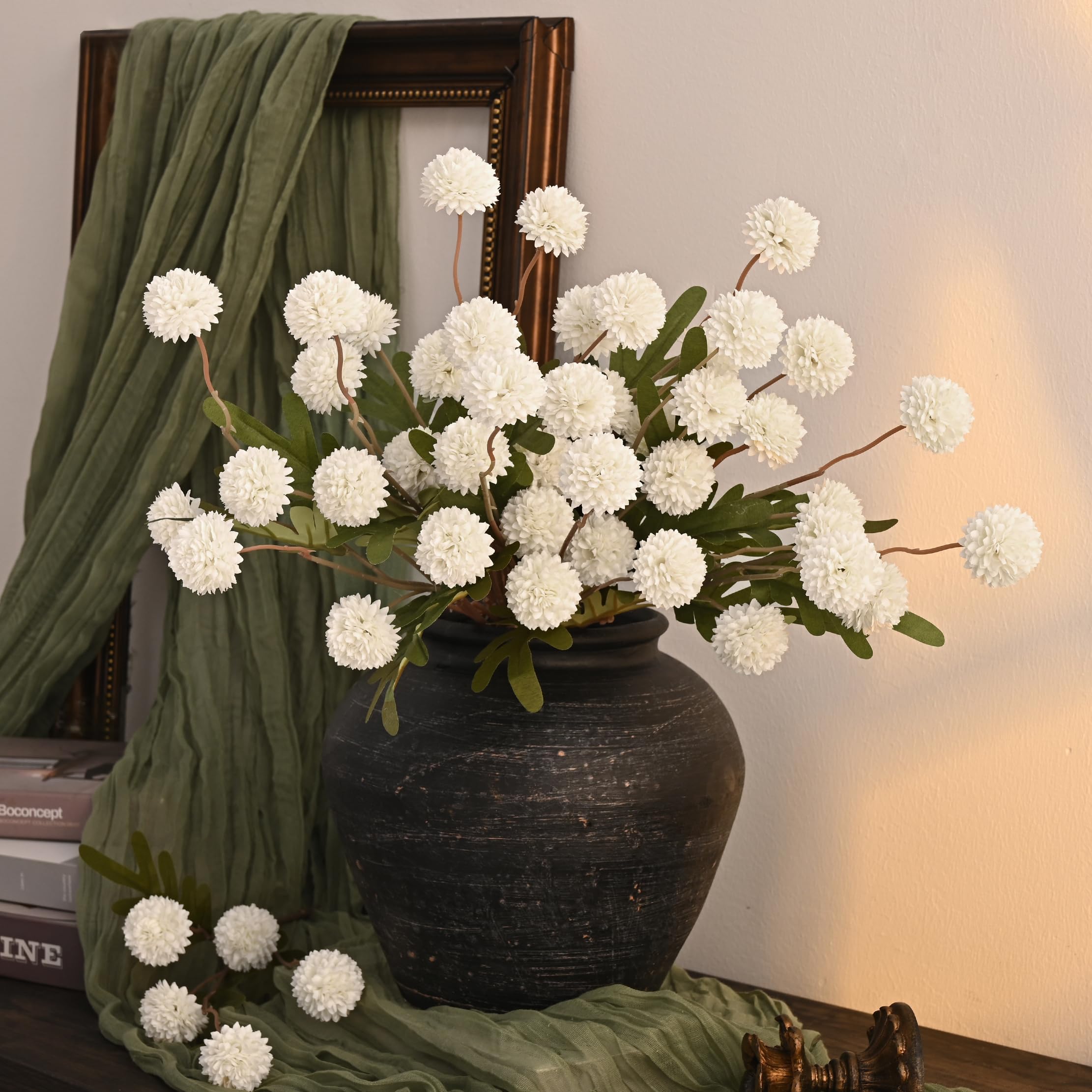 Waipfaru bohemian decor arrangement enhances modern home or venue aesthetics.