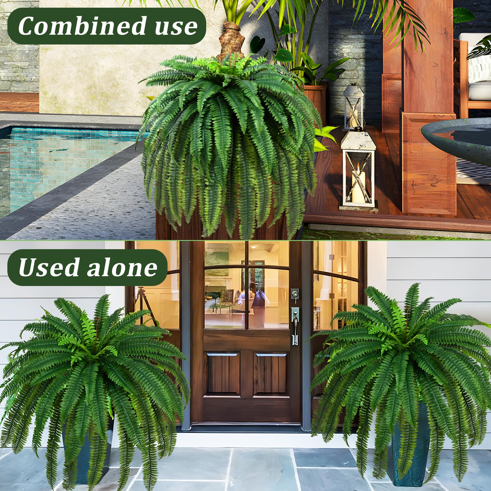 Waipfaru Boston fern leaf 30 inch for full lush coverage