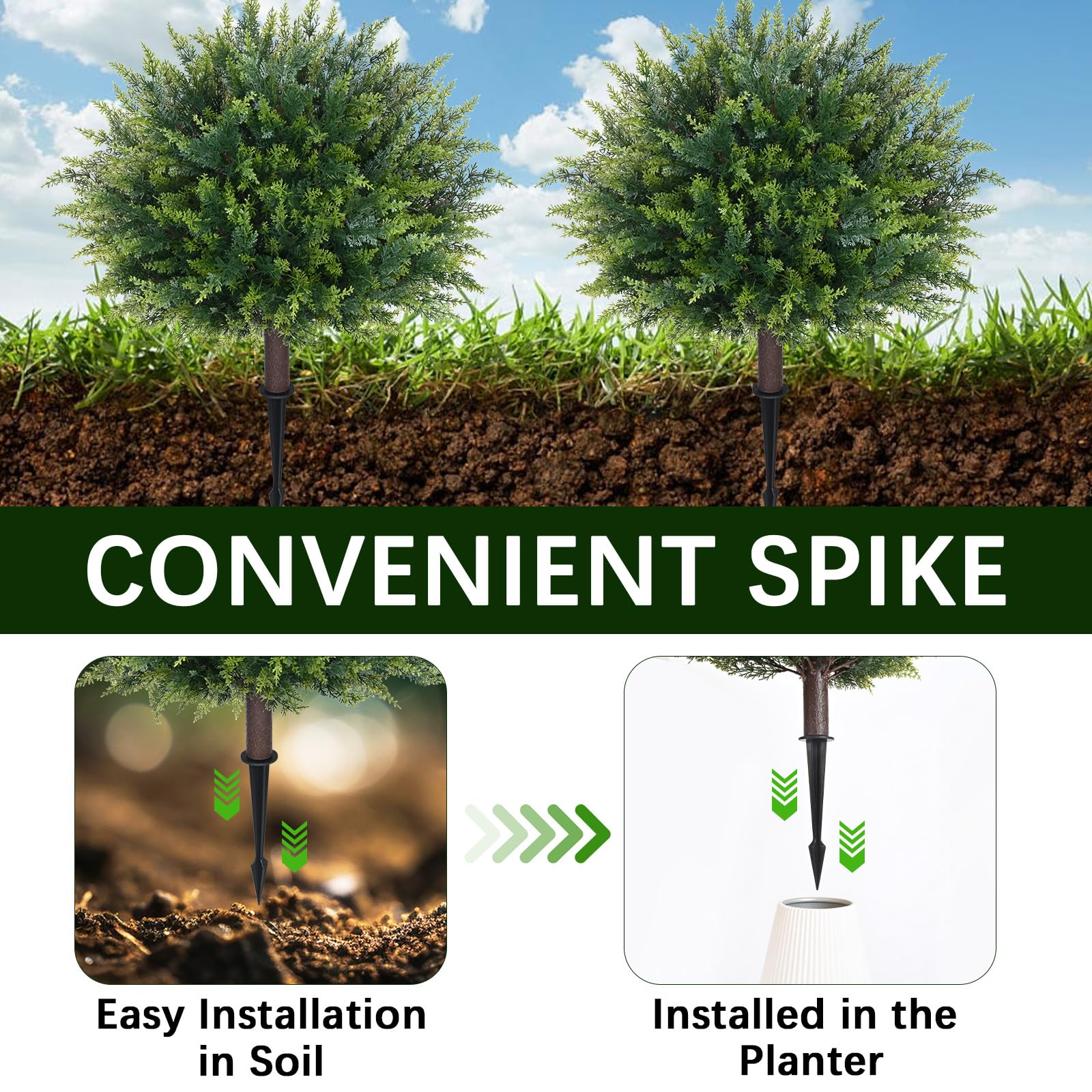 Waipfaru UV-resistant artificial plant withstands sun and rain for long-lasting beauty.