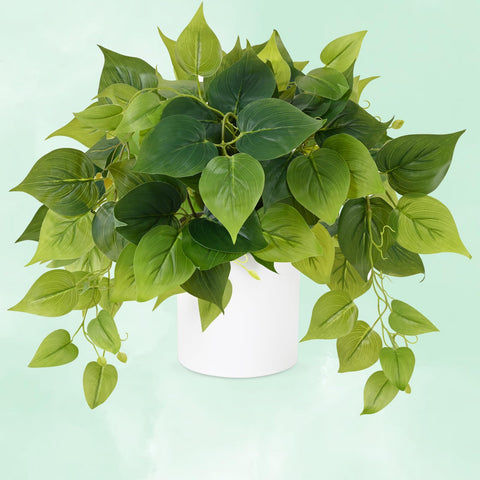 Waipfaru compact artificial plant, 11.8 inches tall.