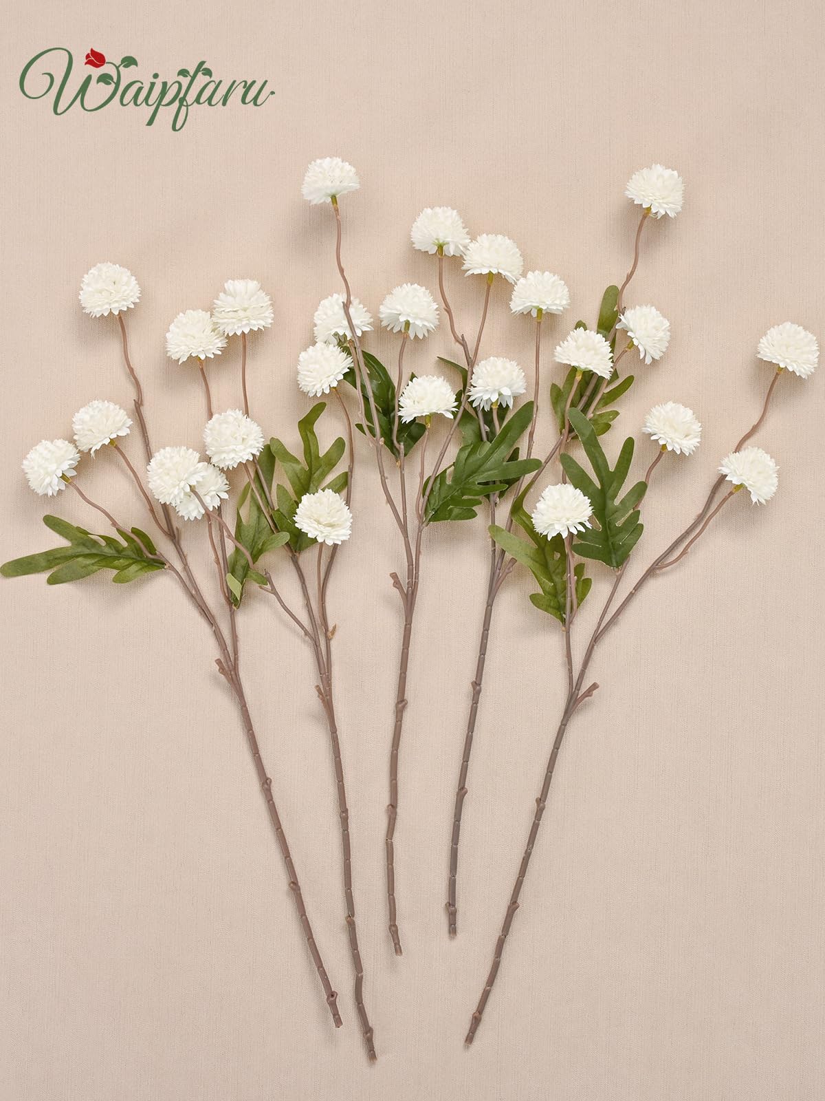 Waipfaru easy cleaning artificial flowers stay pristine year after year.