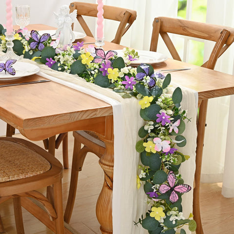 Waipfaru eucalyptus garland centerpiece configuration for universal use