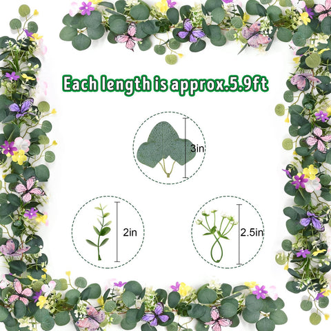 Waipfaru garland blends eucalyptus and boxwood for natural fullness