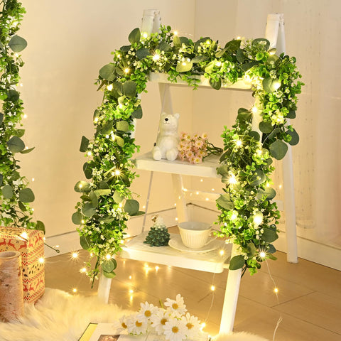 Waipfaru garland for indoor/outdoor use—weather-resistant greenery for versatile spaces.