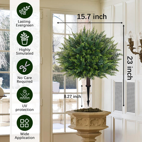 Waipfaru fake bushes for front porch decor, instantly elevating curb appeal.