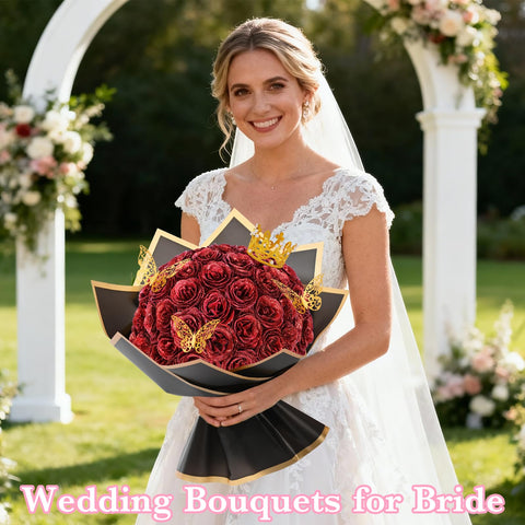 Waipfaru glitter roses as a timeless centerpiece idea.