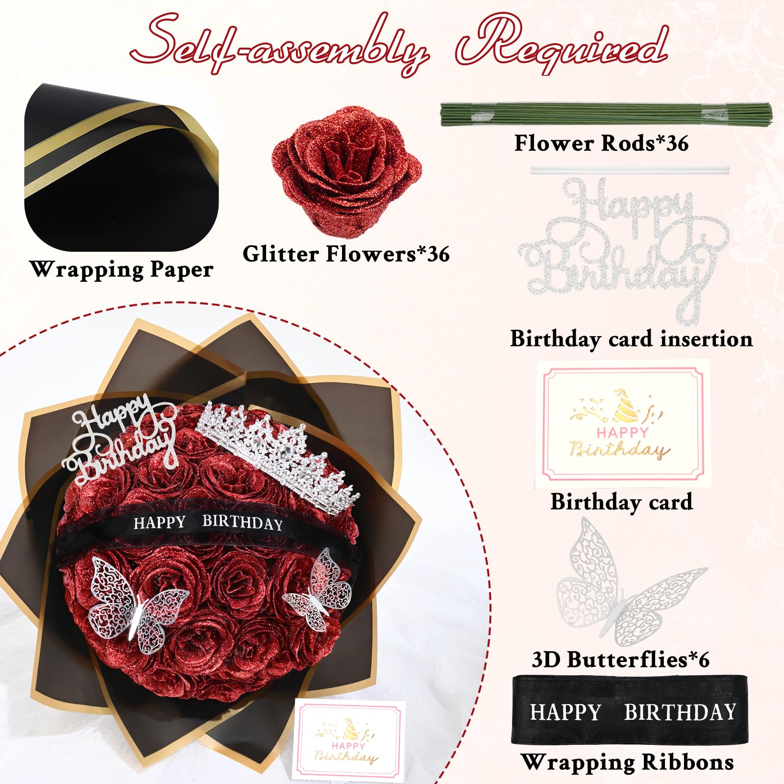 Waipfaru Glitter Rose close-up showing sparkling petals and color depth