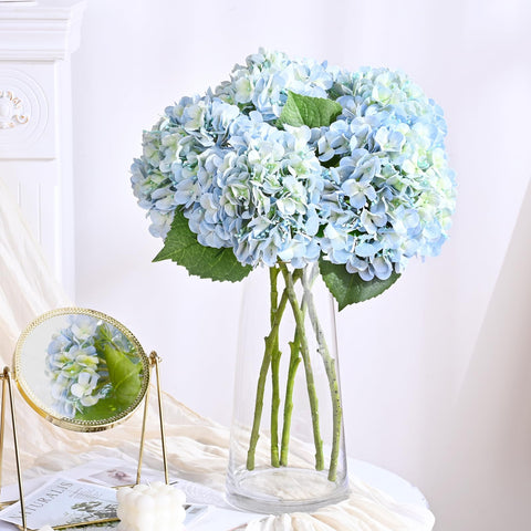 Waipfaru Hydrangea 20-inch stem blue blooms for tall, dramatic arrangements.