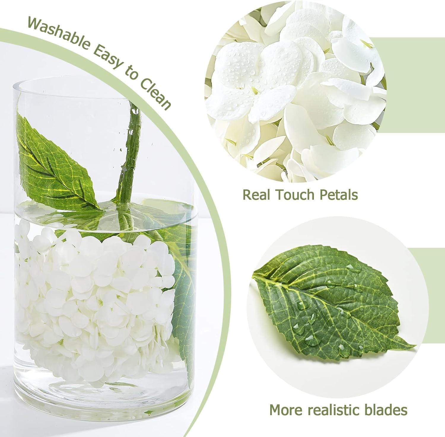 Waipfaru hydrangea leaves and stem detail bendable option for DIY centerpieces