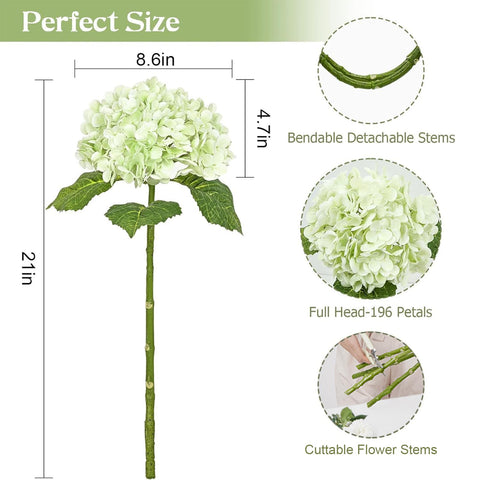 Waipfaru hydrangea stem 16.5 inches for durable, natural-looking arrangements