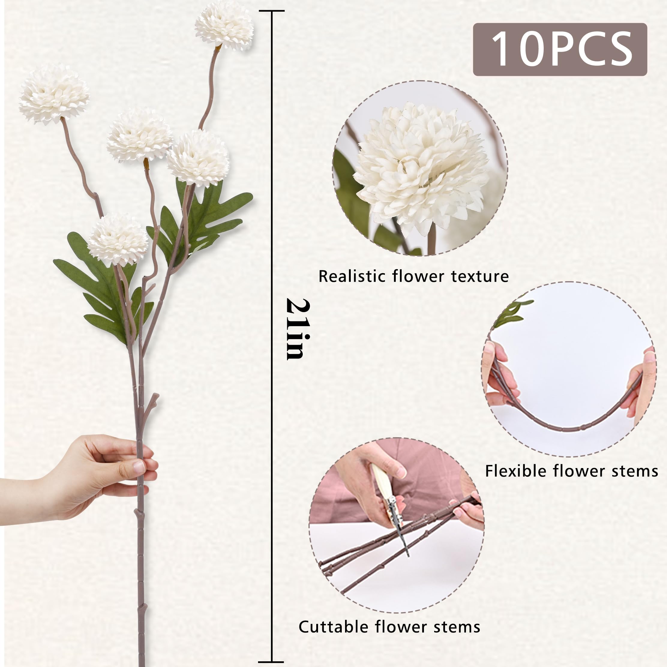 Waipfaru hypoallergenic artificial flowers ideal for fragrance-free spaces.