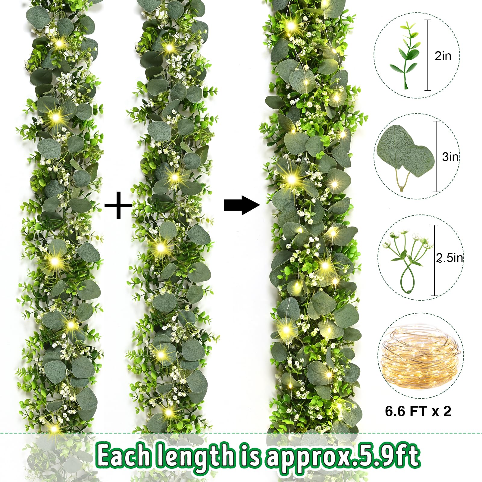 Waipfaru indoor-outdoor garland is flexible for versatile spaces.