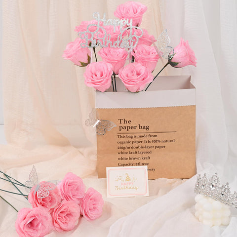 Waipfaru Lifelike glitter roses closeup, sparkling petals for lasting aesthetic appeal.