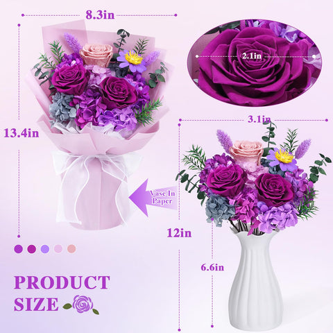 Waipfaru maintenance-free bouquet, no watering or pruning needed.