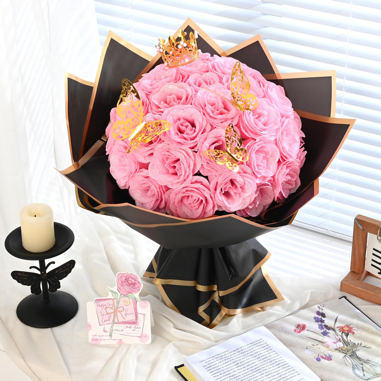 Waipfaru mothers day rose bouquet emphasizing festive gifting
