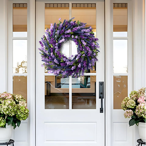 Waipfaru outdoor-ready wreath enhances indoor or porch decor with year-round charm.