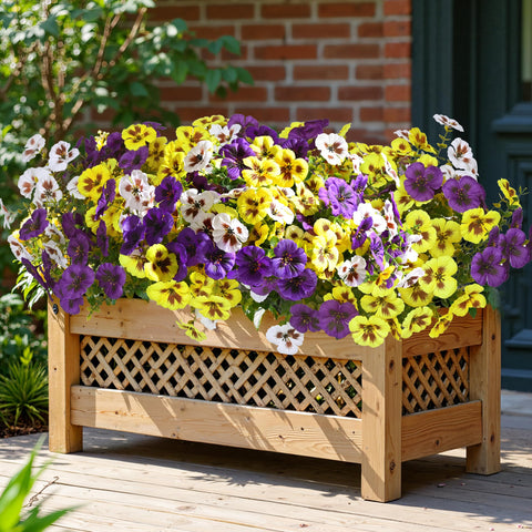 Waipfaru pansy outdoor bundle with UV-resistant blooms lasting in sun