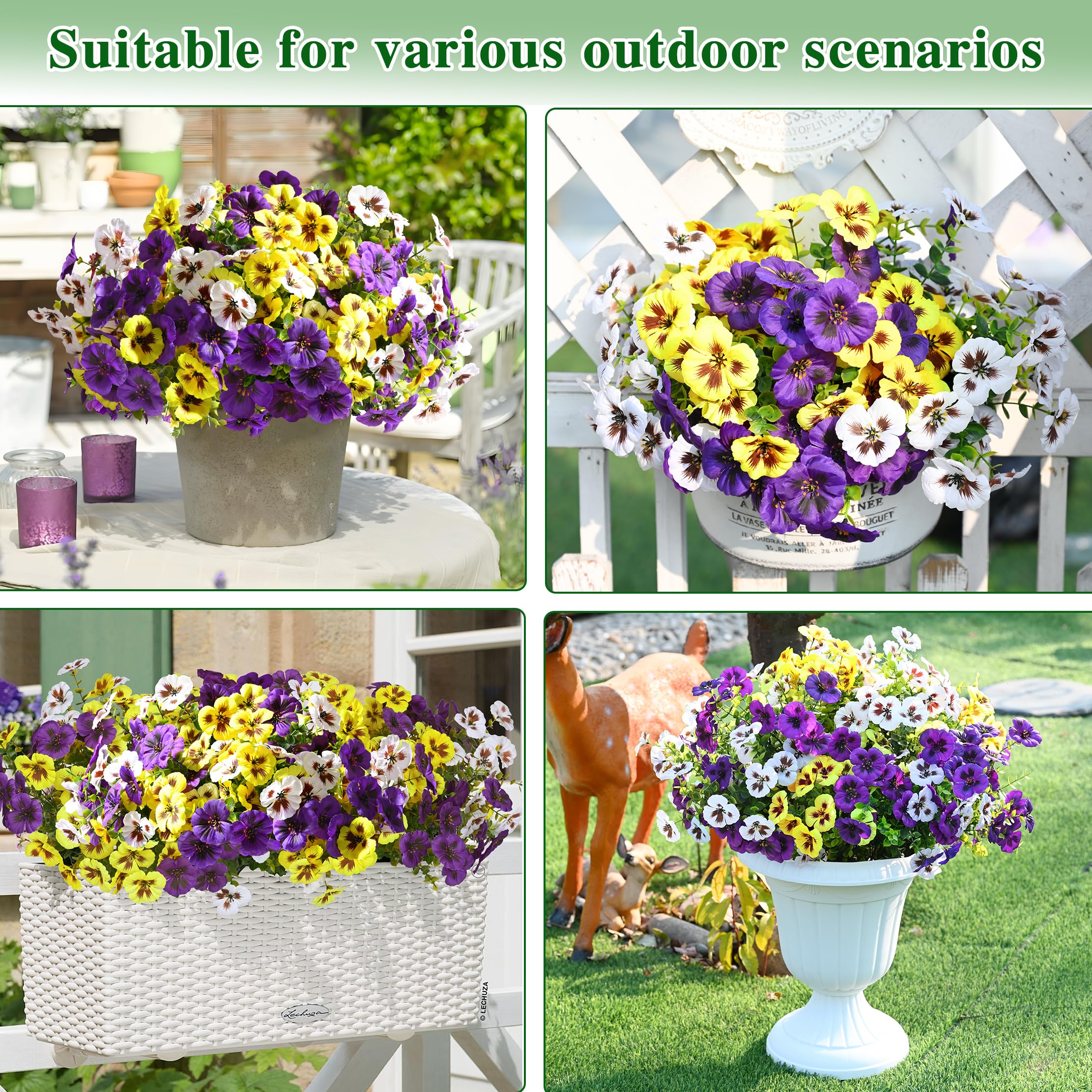 Waipfaru pansy outdoor planter display showcasing low-maintenance beauty