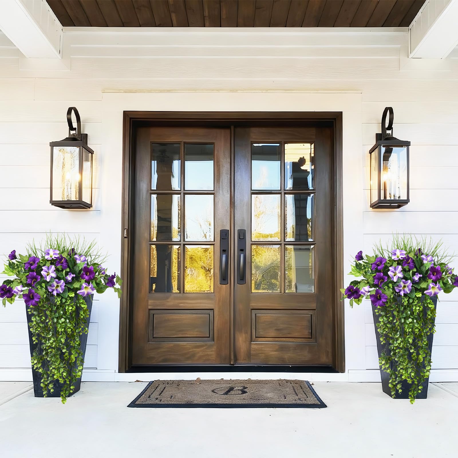 Waipfaru patio decor artificial plants ideal for porch or yard focal points