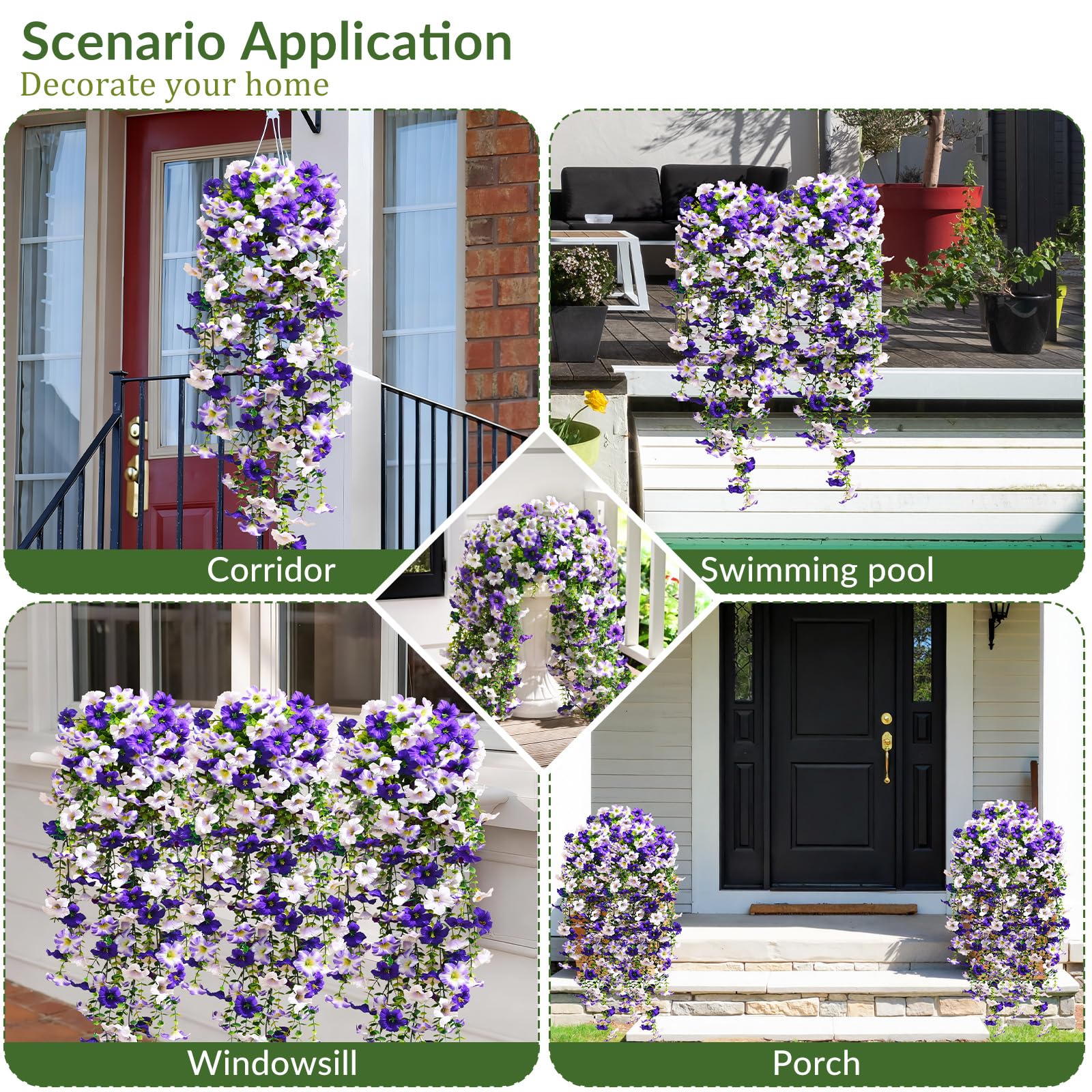 Waipfaru petunia vines offer long trailing charm for planters.
