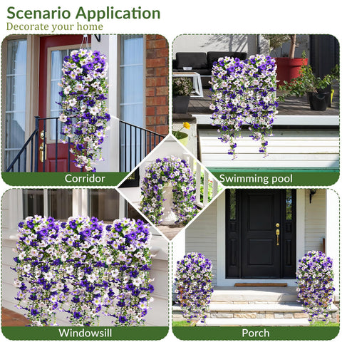 Waipfaru petunia vines offer long trailing charm for planters.