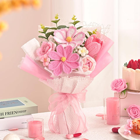 Waipfaru pink bouquet complements home decor with lasting charm.
