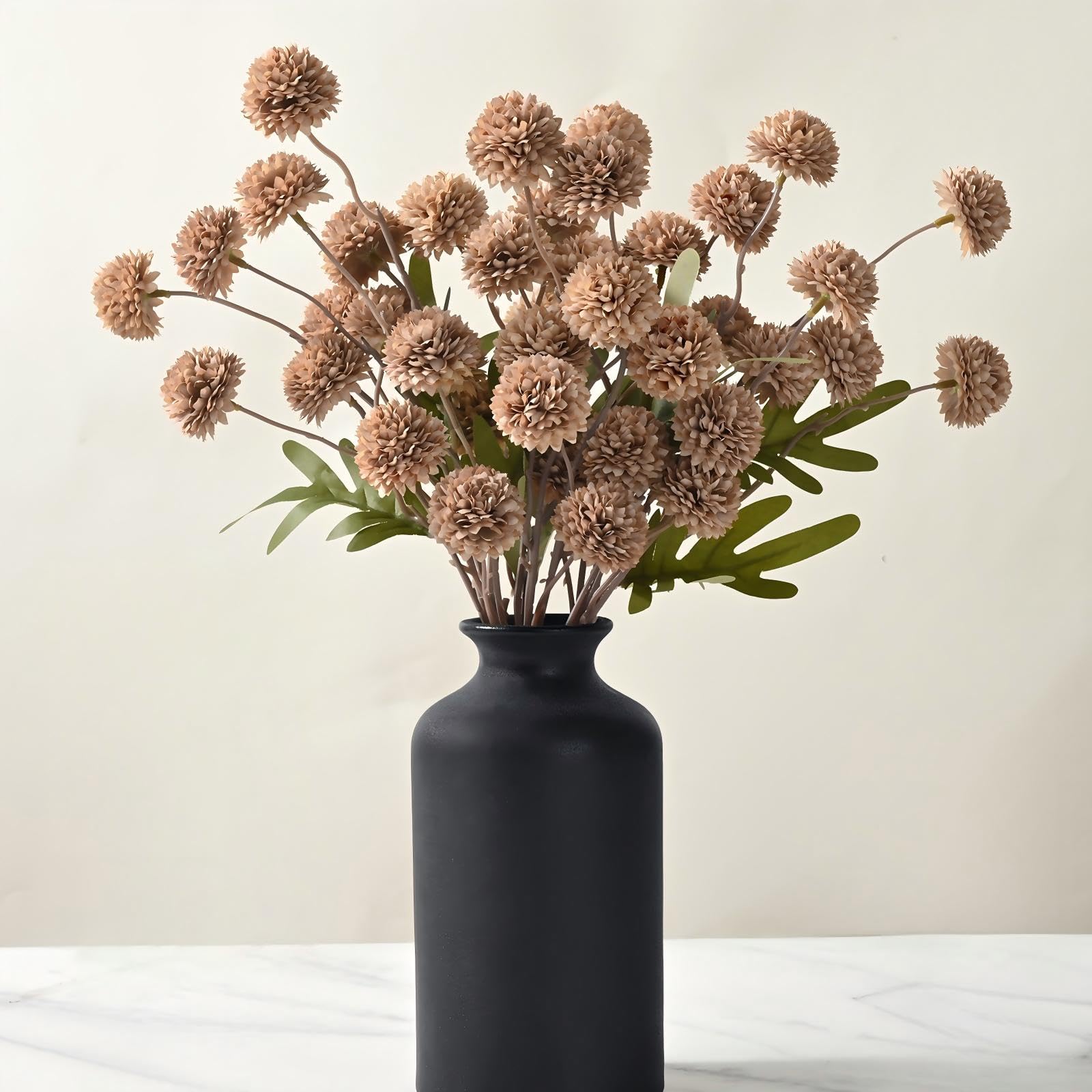 Waipfaru silk pompon mum mini flowers for elegant centerpieces.