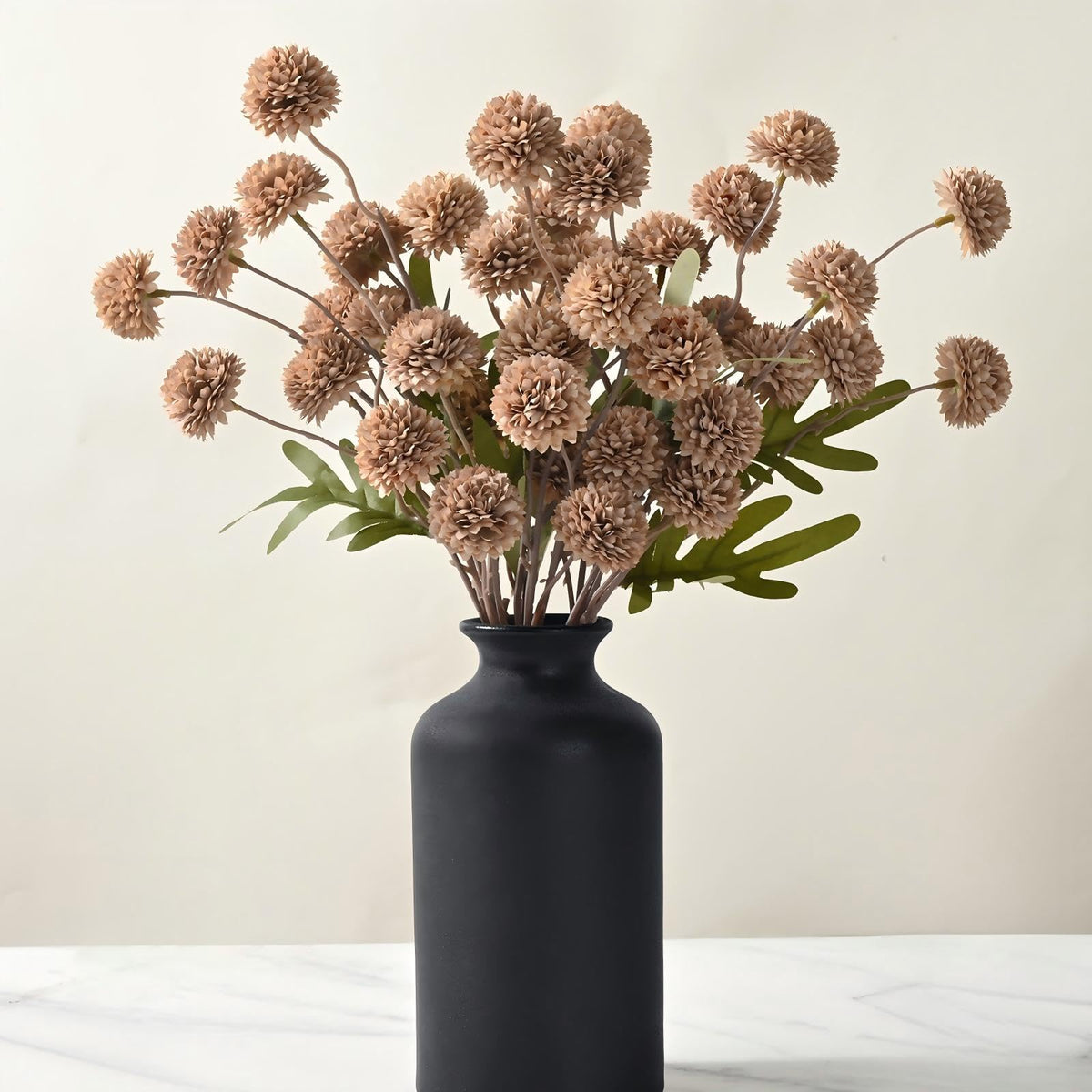Waipfaru silk pompon mum mini flowers for elegant centerpieces.