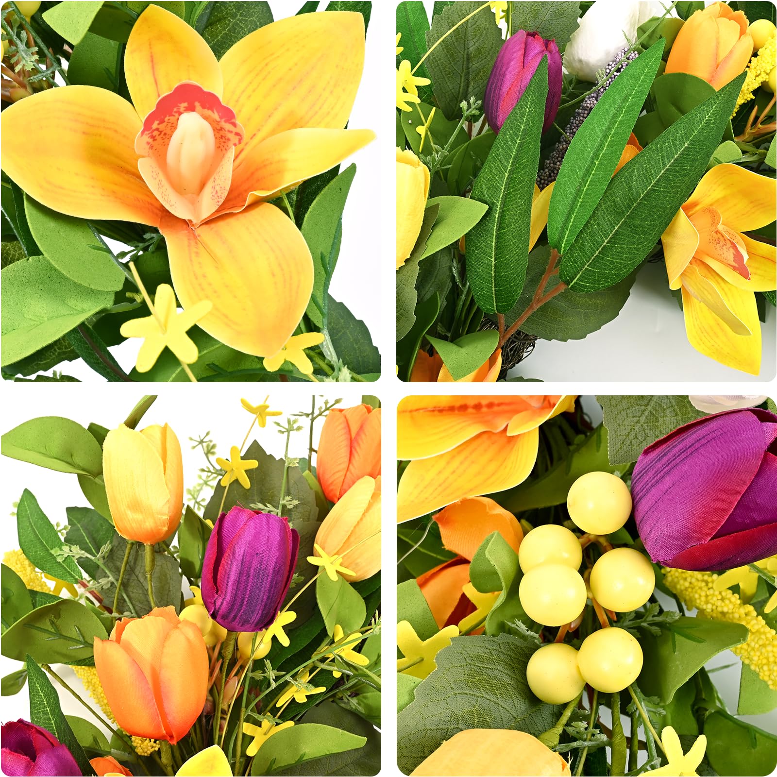 Waipfaru Spring Wreath eucalyptus leaves adds lush greenery indoors or outdoors