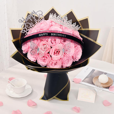 Waipfaru Stand-up birthday signs bouquet, great for party decor and photo moments.