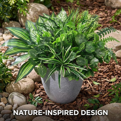 Waipfaru stems with flexible core allow easy shaping for spaces.