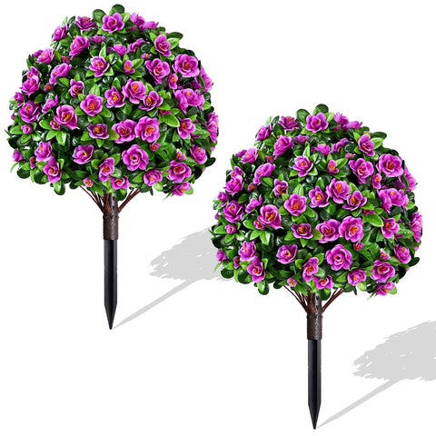 Waipfaru topiary ball 24in with ground spike for instant porch greenery.