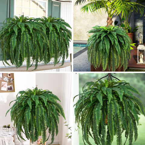 Waipfaru UV-resistant artificial fern color retention in sun