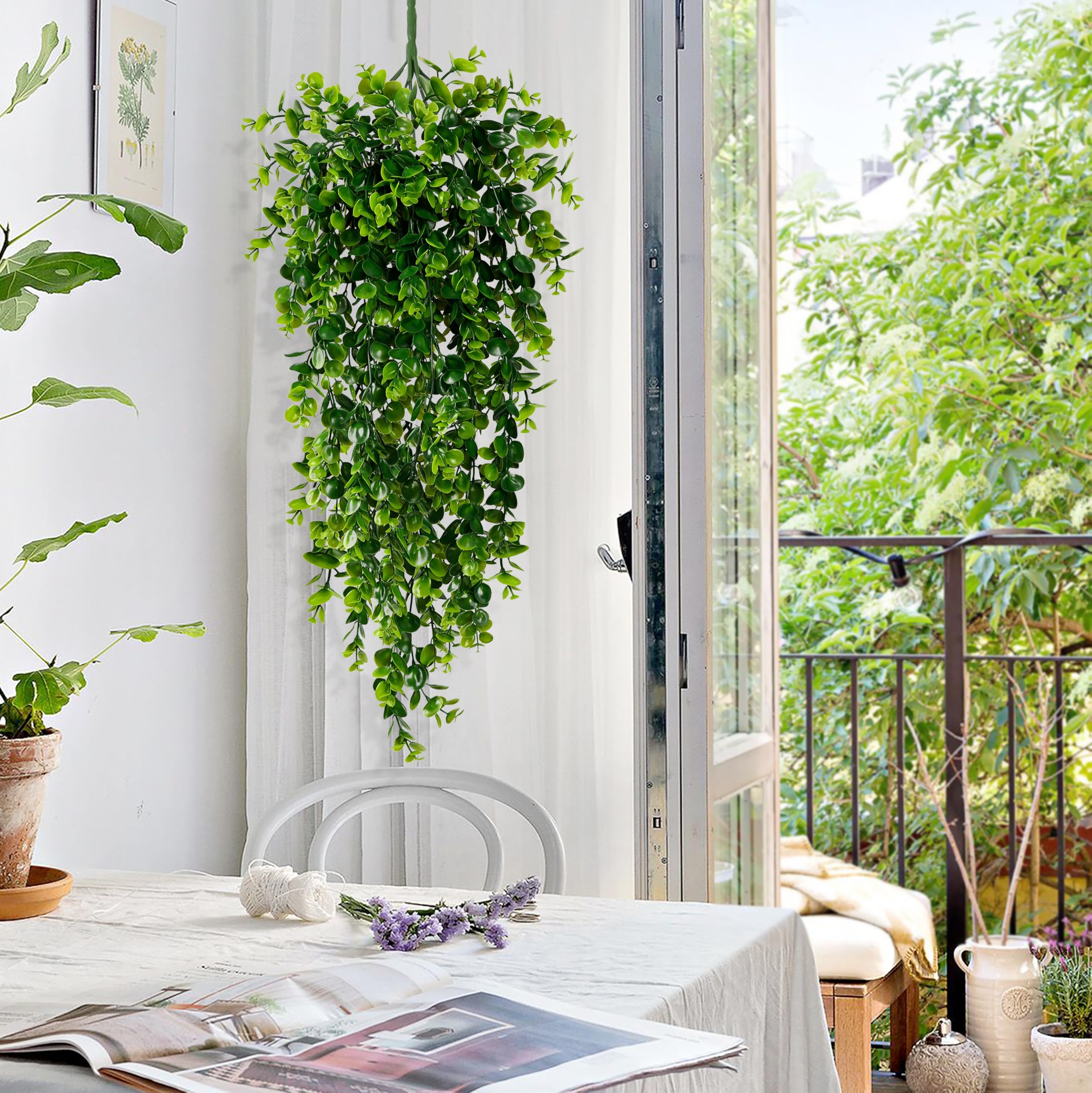 Waipfaru UV-resistant artificial vines ideal for outdoor walls