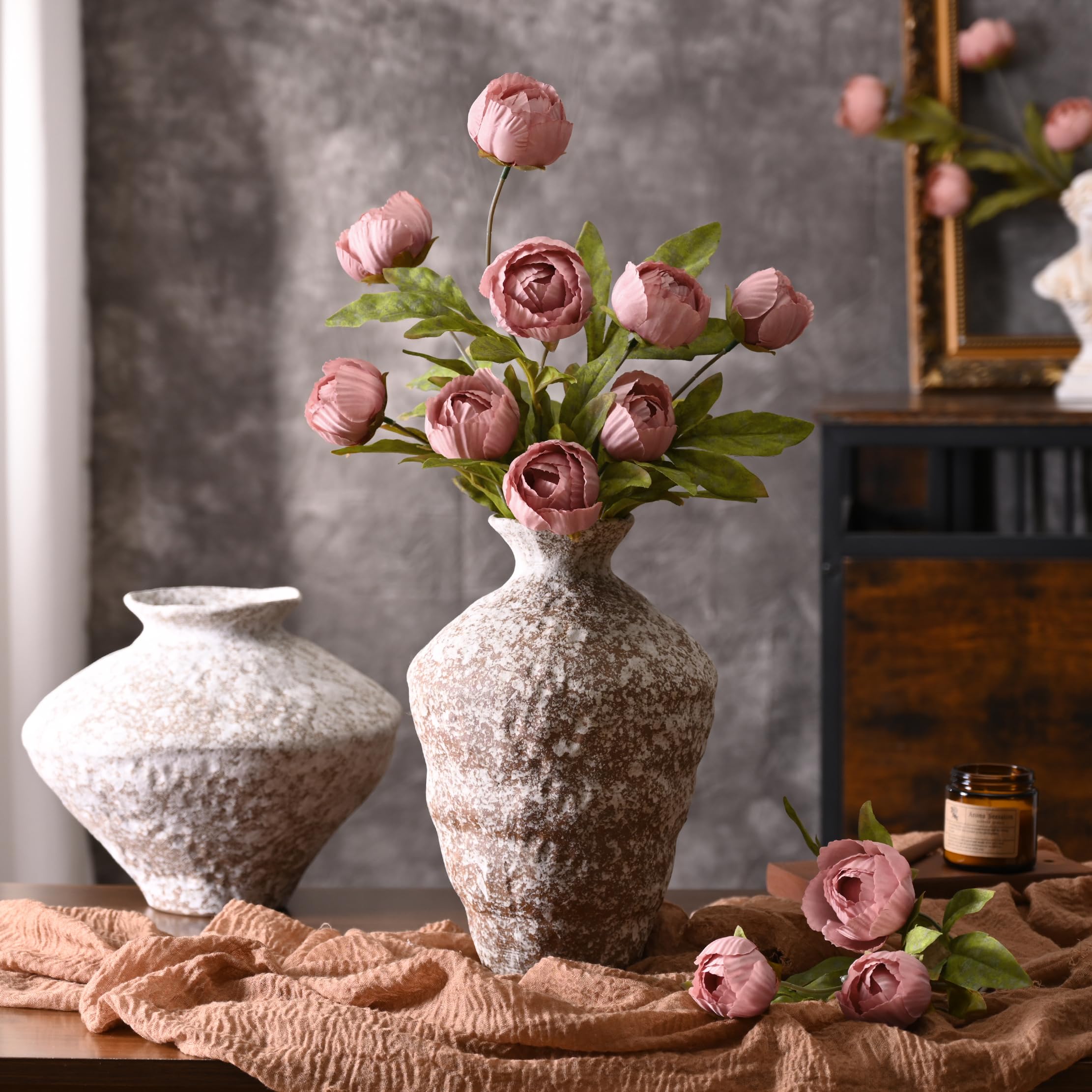 Waipfaru vase filler peonies offer instant volume without watering.