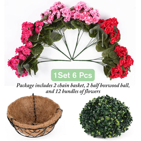Waipfaru weatherproof artificial flowers resist sun and rain
