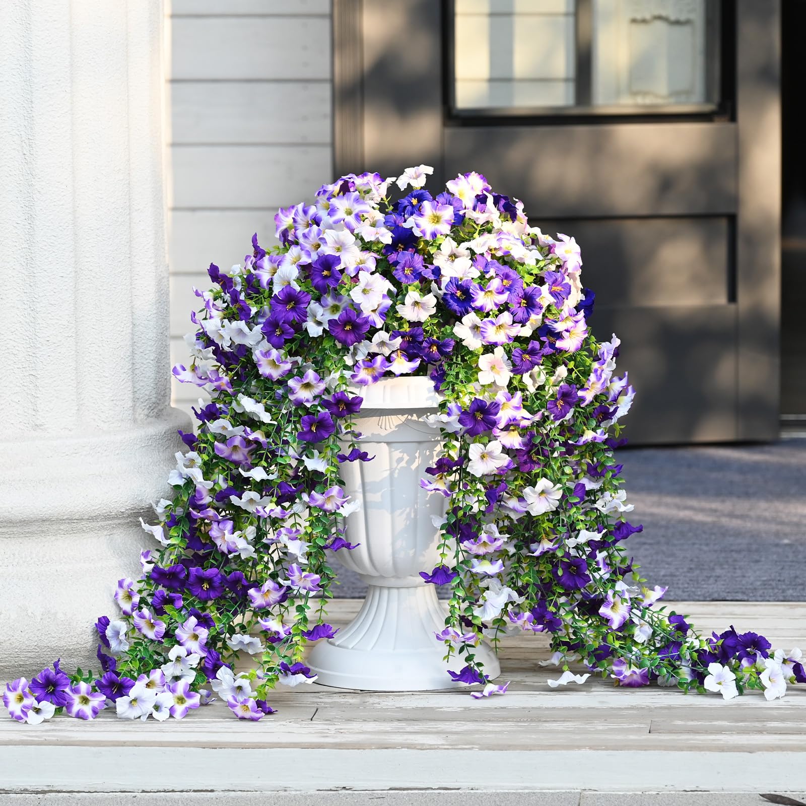 Waipfaru windows or weddings decor faux flowers offer maintenance-free charm.