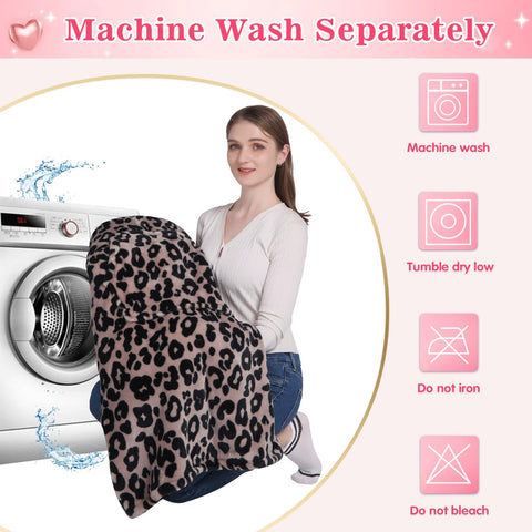 Waitu leopard blanket hoodie lounge scene showcases soft texture for relaxation any time.