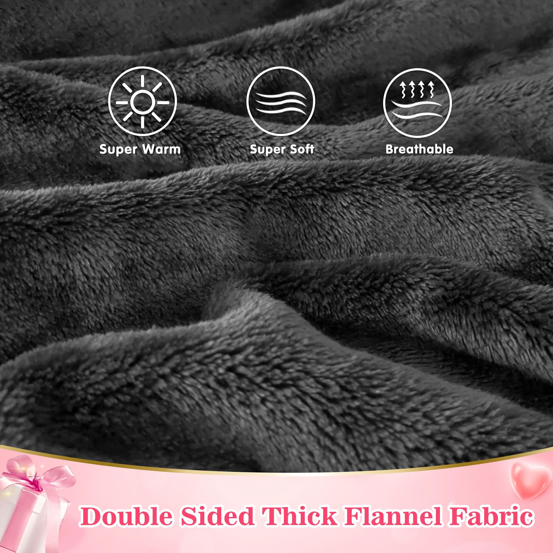 Waitu wearable blanket hoodie plush fabric offers soft comfort for lounging