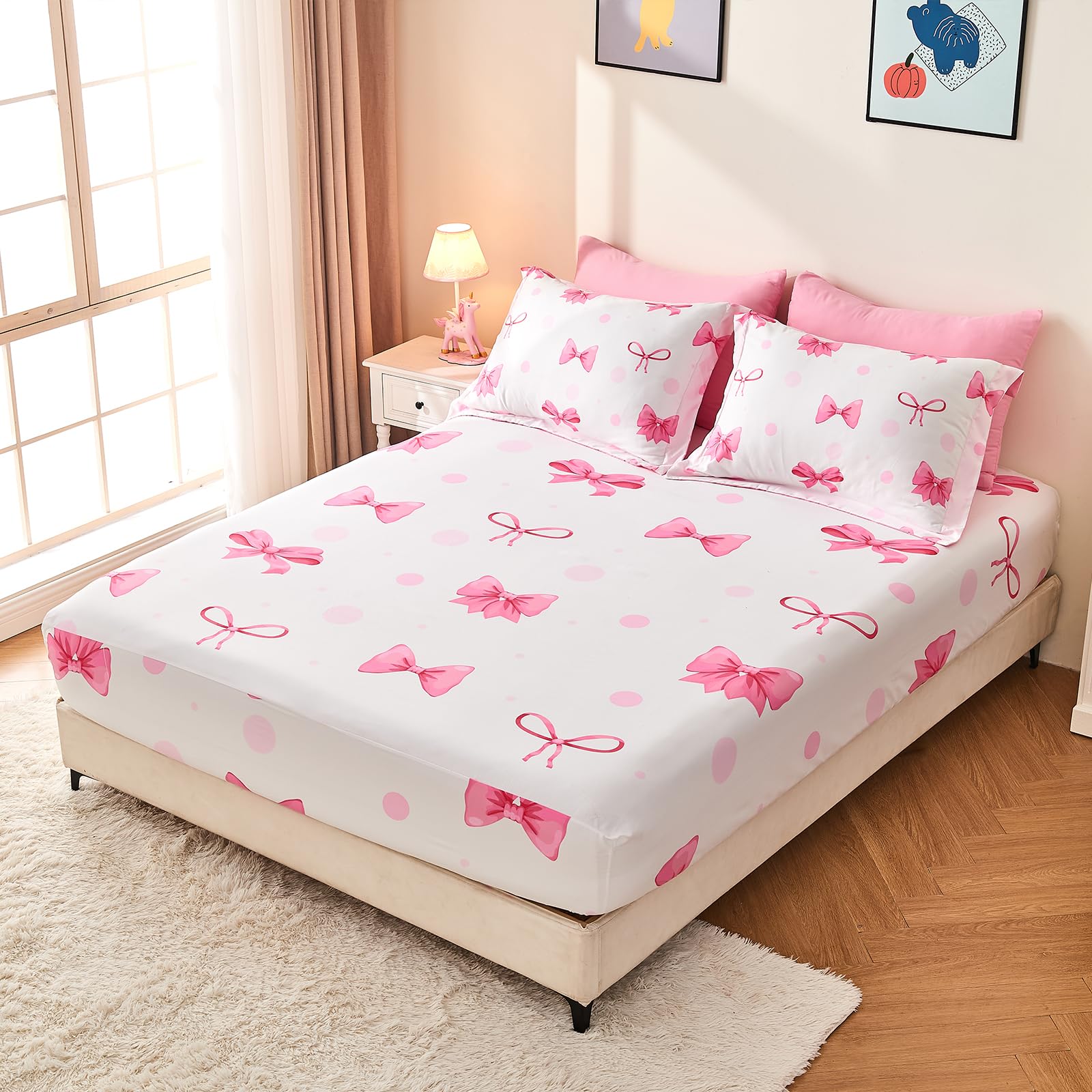 Wajade pink bow bedding bag ready for gifting