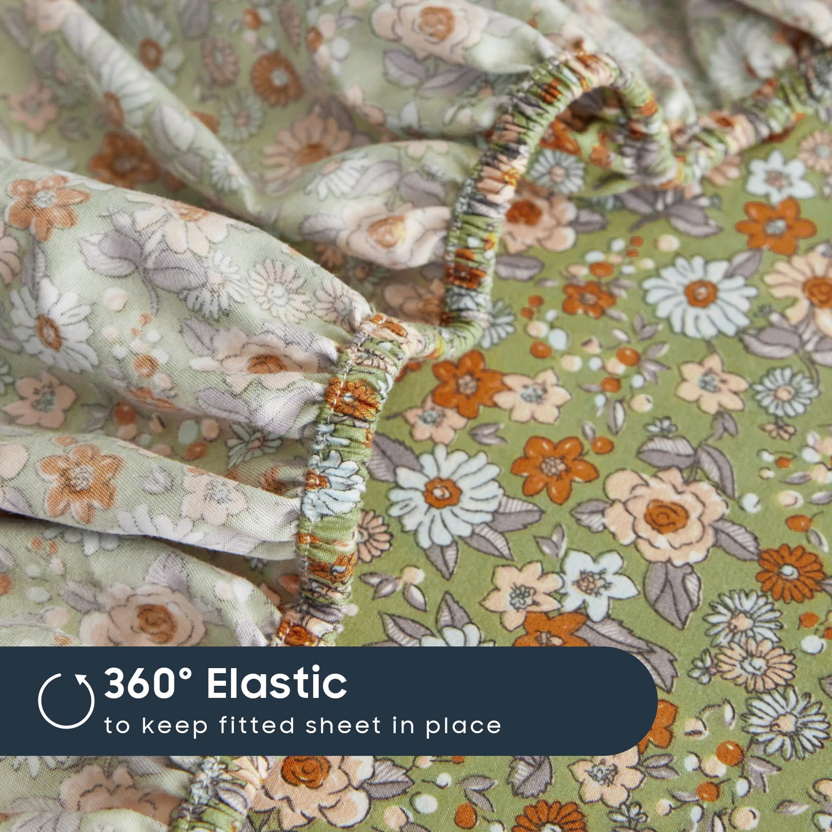 Wake In Cloud daisy pattern highlights vintage botanical aesthetics for coquette rooms