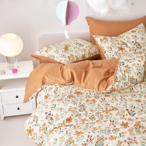 Wake In Cloud twin fitted sheet with 16-inch pocket for secure fit.