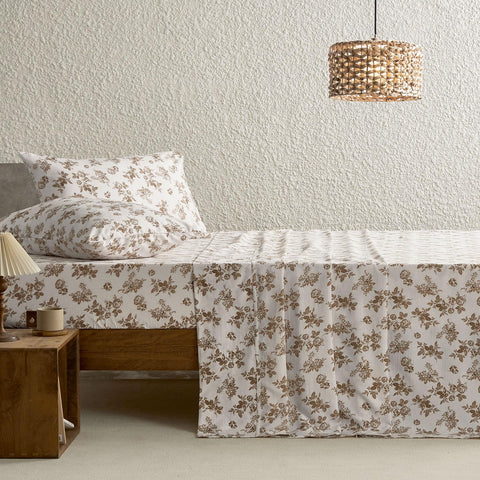 Wake In Cloud king-size flat sheet measures 108x102 inches for generous coverage
