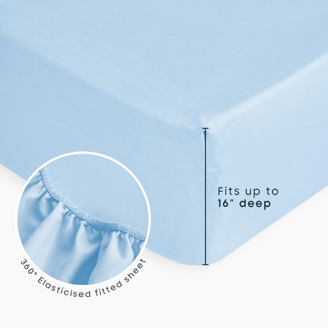 Wake In Cloud pillowcase 20 by 30 inches complements the set with matching blooms