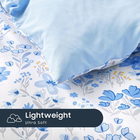 Wake In Cloud stitching detail on comforter helps keep filling in place